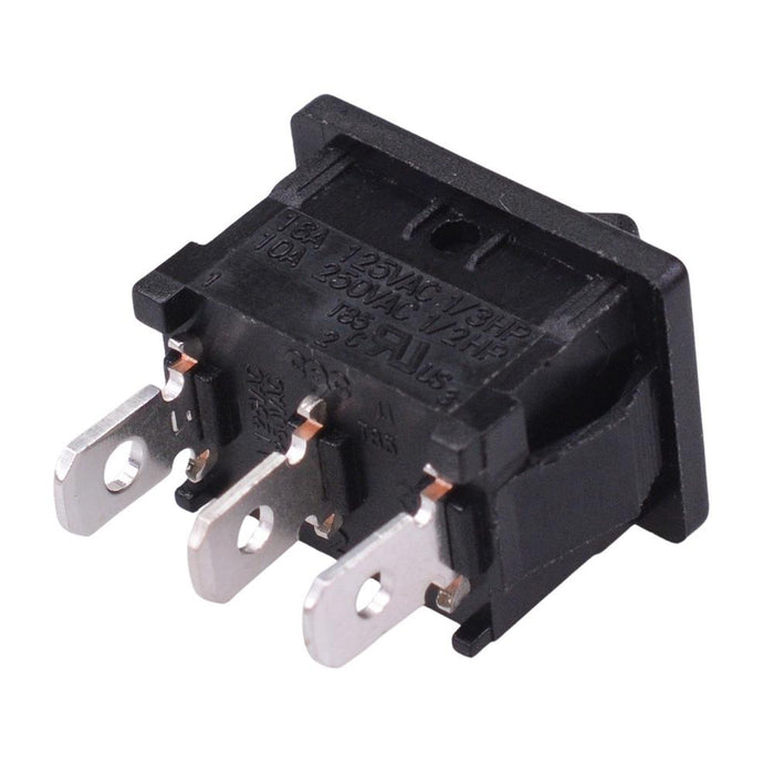 On-On Rectangle Rocker Switch SPDT 10A 250VAC R13-66C-02