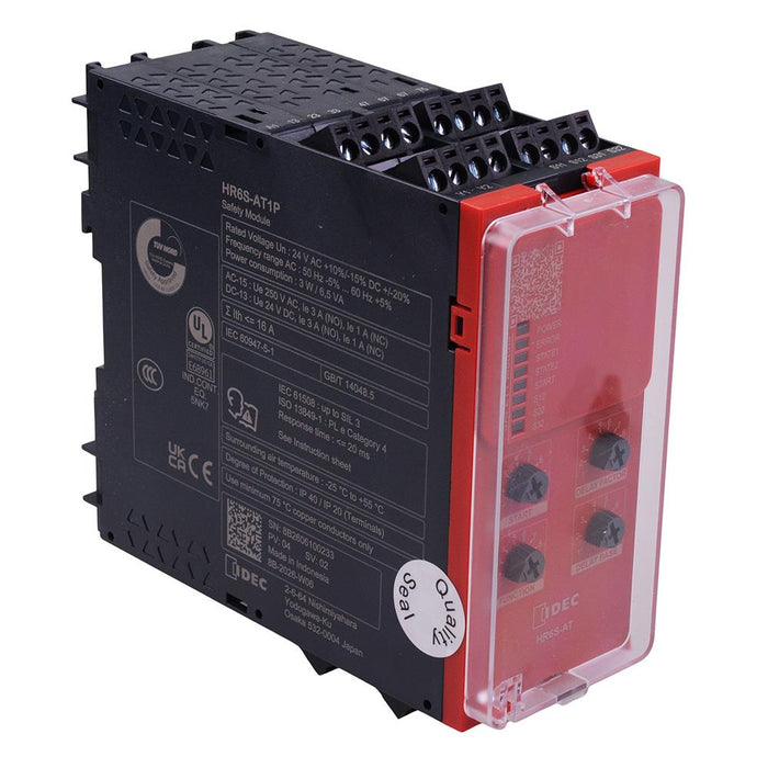 HR6S-AT1P Safety Relay Module DIN Rail 24VAC/DC IDEC