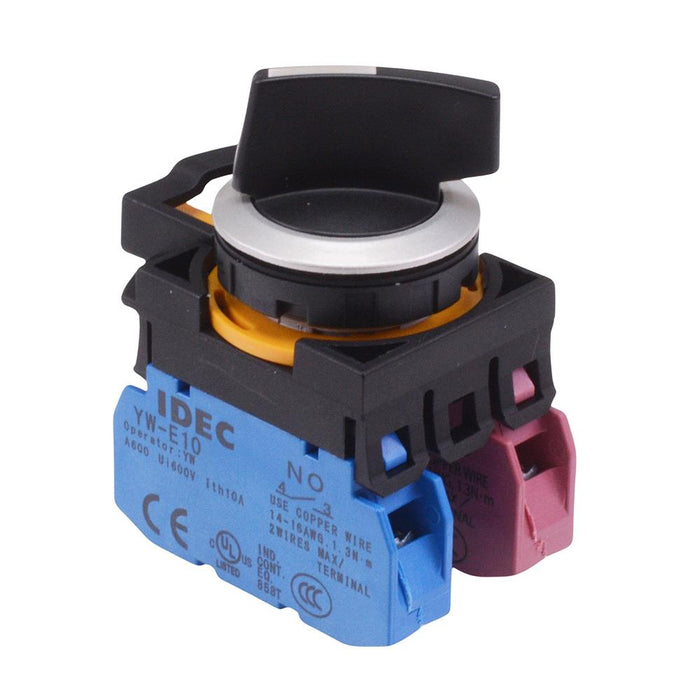 CW4S-2E11 2 Position Metallic Selector Switch 1NO-1NC IP65 IDEC