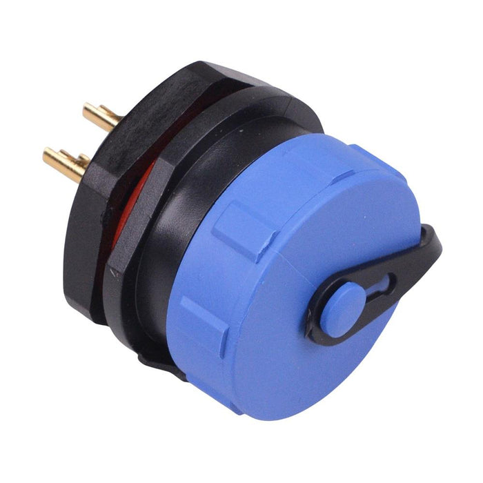 3 Pin Waterproof W17 Female Socket Panel Mount Connector IP68