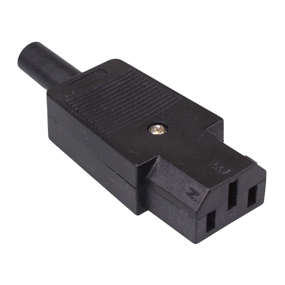 C13 IEC Rewireable Straight Cable Socket 10A — Switch Electronics ...