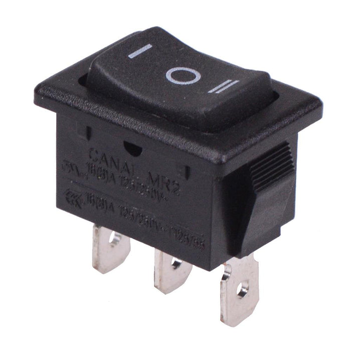 Sptd Rocker Switch On-Off-On Rectangle 19.2x12.9mm Rocker Switch SPDT 16A 250VAC — Switch ...