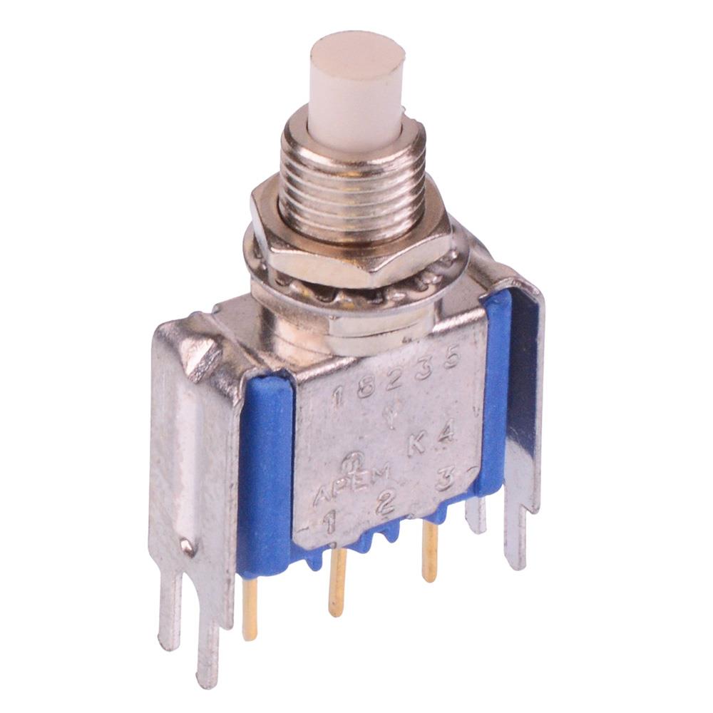18235YCD3X386 On-(On) Momentary PCB Push Button Switch SPDT 0.1A 30VDC ...