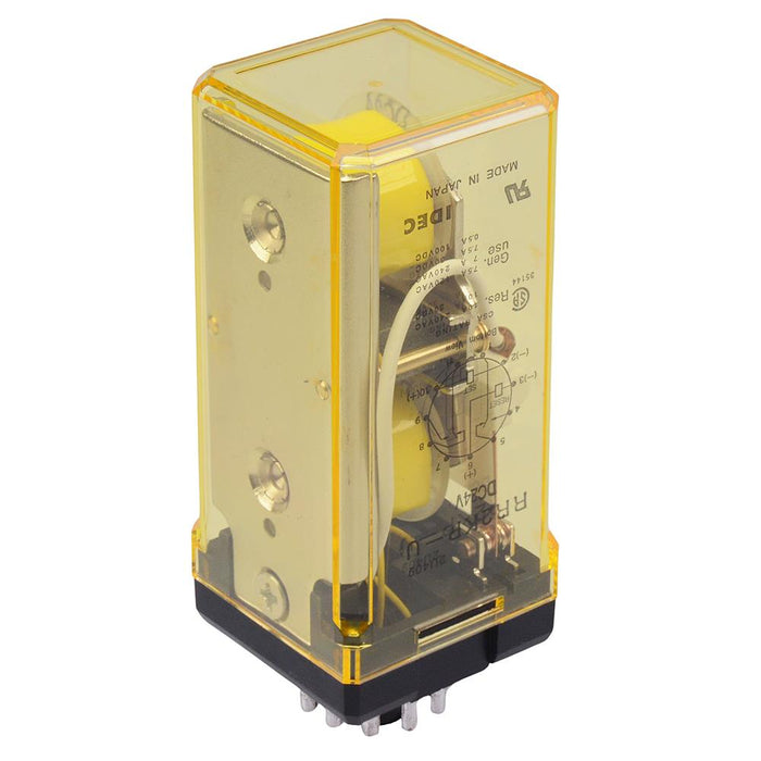 RR2KP-UDC24V 24VDC Latching Plug In Power Industrial Relay 10A DPDT IDEC