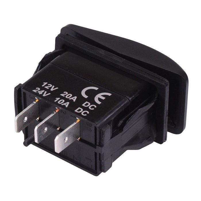 (On)-Off-(On) Momentary Automotive Rocker Switch SPDT 10A 12-24V IP68