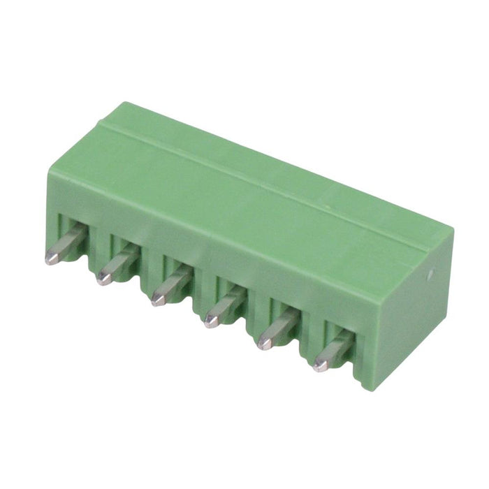6-Way 3.81mm Vertical PCB Header Closed Ends 8A 300V