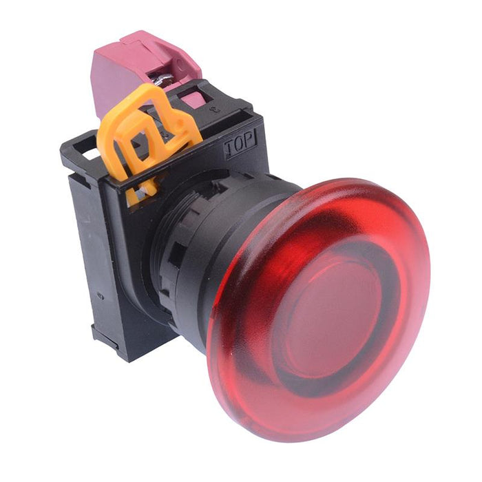 YW1L-M4E01Q0R Red 22mm Mushroom Momentary Push Button Switch NC IP65 IDEC