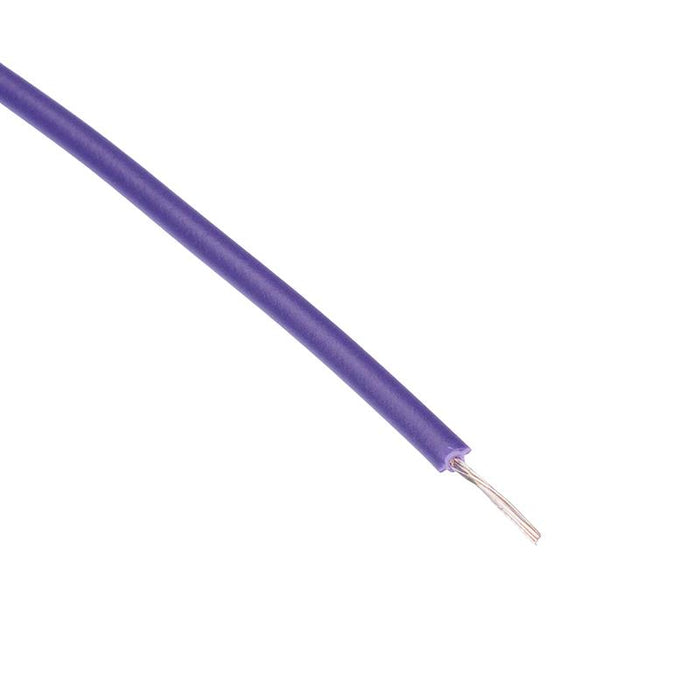 610m Purple UL1015 22AWG 17/0.16mm Tinned Copper Stranded Wire