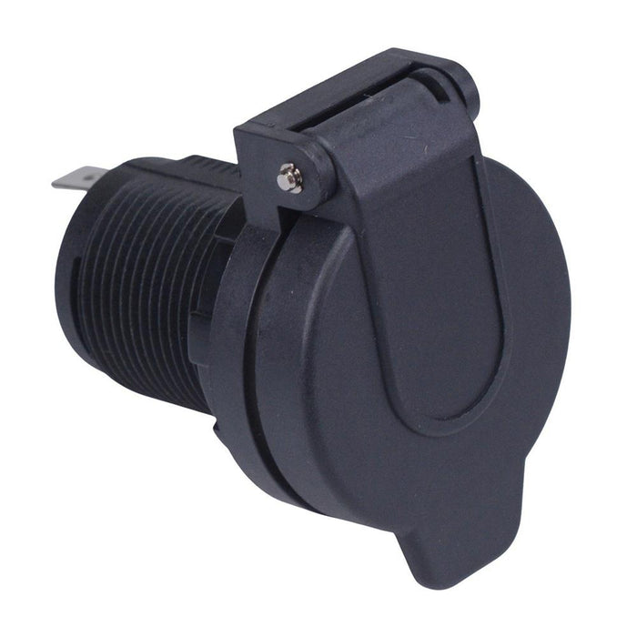 Panel Mount Cigarette Lighter Socket with Lid 20A 12V/24V A13-224A142C2-BB3