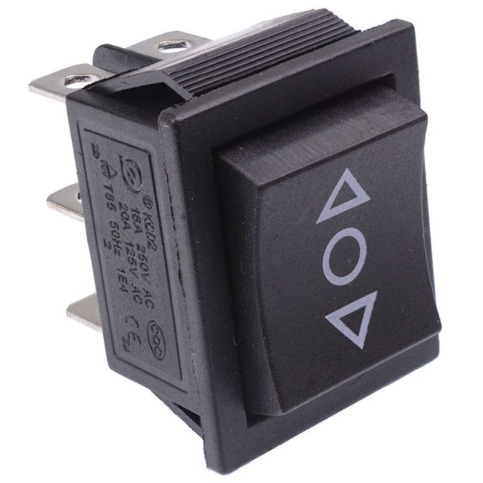 (On)-Off-(On) Momentary Rectangle Rocker Switch DPDT