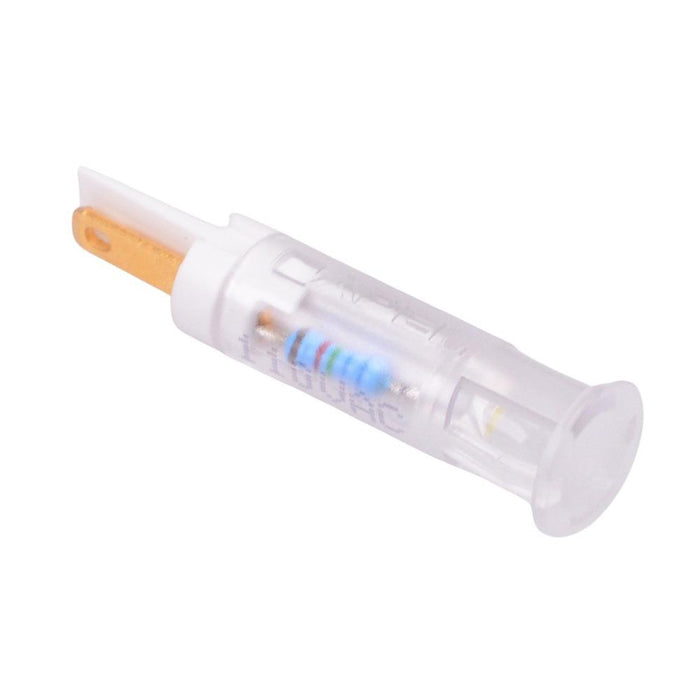 QS81XXHW110 Hyper Bright White 8mm 110VAC Snap-In Panel Indicator APEM