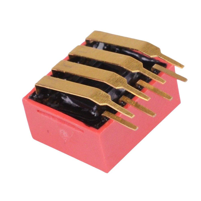 DA04TV 4-Way Right Angle DIP Switch SPST APEM