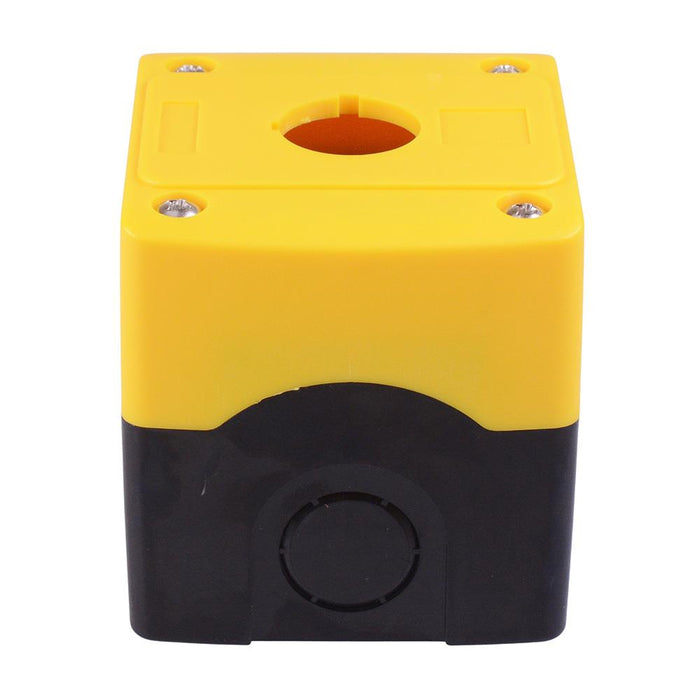 Yellow/Black 1 Hole 22mm Control Station Box Enclosure IP65