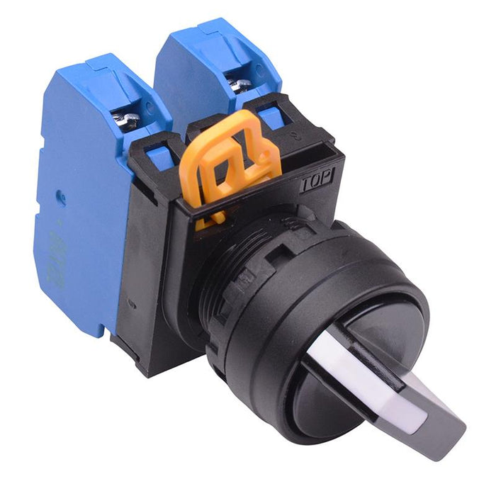 IDEC 22mm 2 Position Maintained Selector Switch 2NO IP65 YW1S-2E20