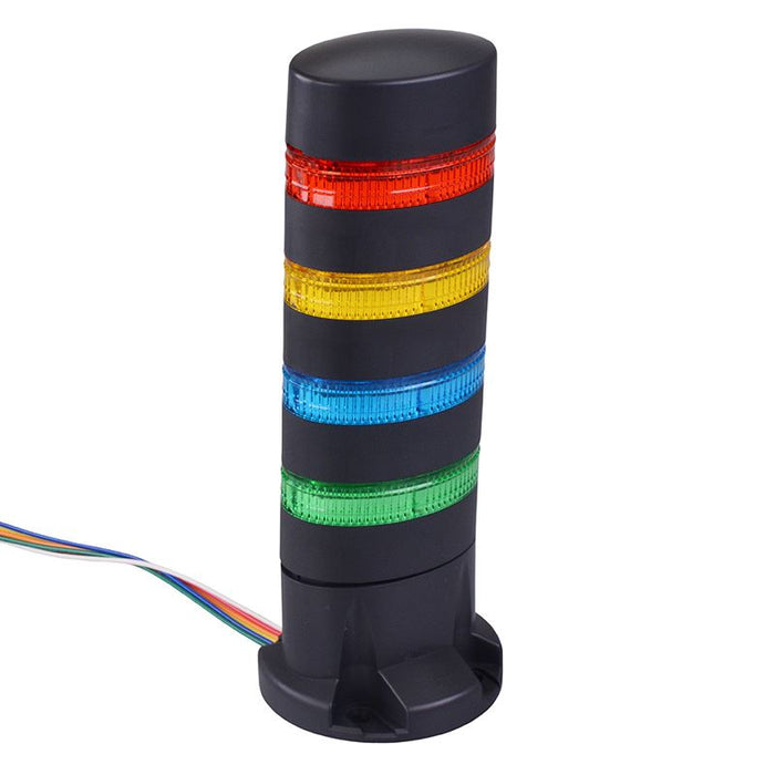 IDEC LD6A-4DQB-RYSG Red/Yellow/Blue/Green Stack Light LED Tower Direct Mount 24VAC/DC