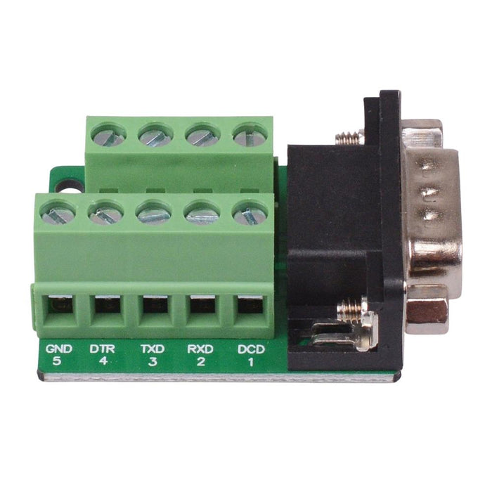 9 Way Male D Sub Connector with Terminal Blocks