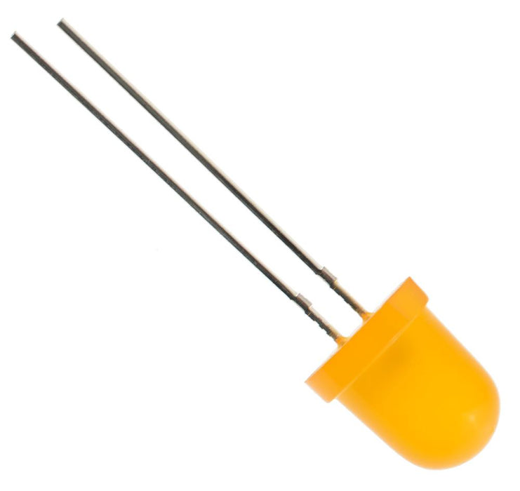 Amber 8mm LED Diffused 200mcd 40°