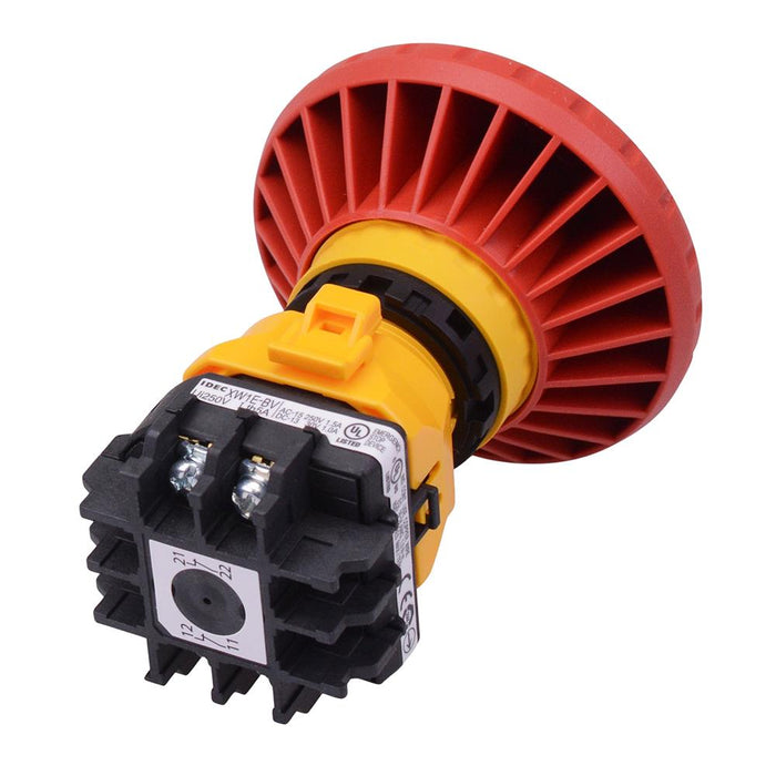 XW1E-BV502M-R 22mm Emergency Stop Switch 60mm Mushroom 2NC IDEC