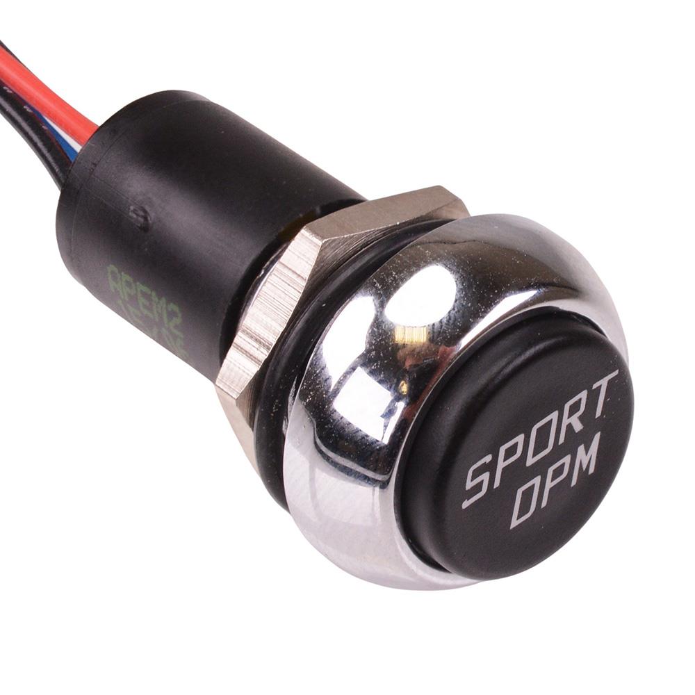 SPORT DPM illuminated Automotive Momentary 12mm Push Button Switch SPS ...