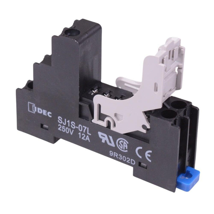 SJ1S-07L Screw Terminals DIN Mount Relay Socket for 1 Pole RJ1S Relays IDEC