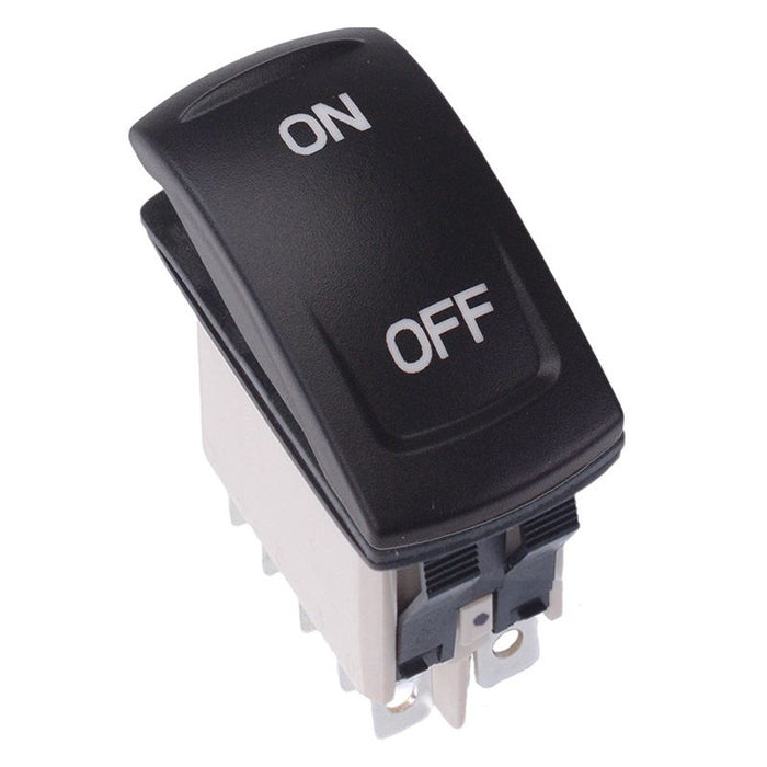 KR46CAKDDG22N01XX02 ON OFF Latching Red 12V LED Auto Rocker Switch DPDT IP68 APEM