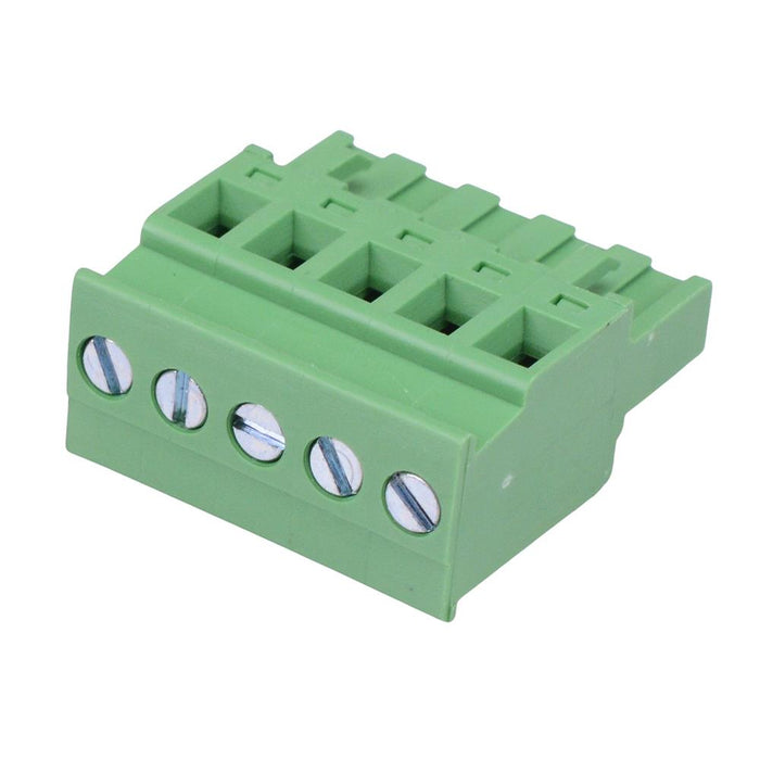 5-Way 5.00mm Vertical Pluggable Terminal Block 15A 300V