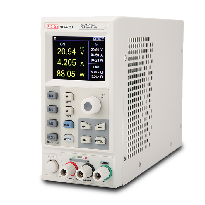 UDP6731 1-Channel Programmable Switching DC Power Supply 15A 80V 360W Uni-T