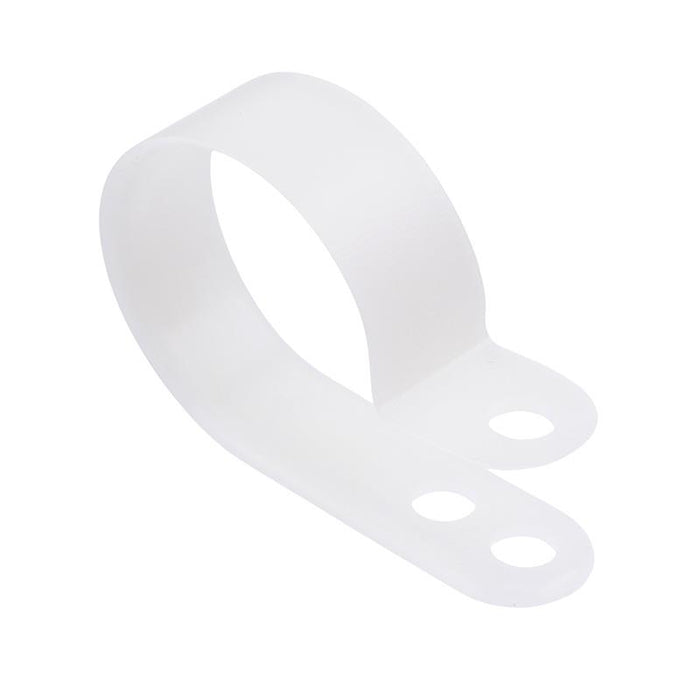 22mm Natural Nylon P Clip - Pack of 100