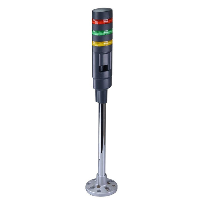 IDEC LD6A-3PZQB-RGY Red/Green/Yellow Stack Light LED Tower with Sounder & Flasher Pole Mount 24VAC/DC