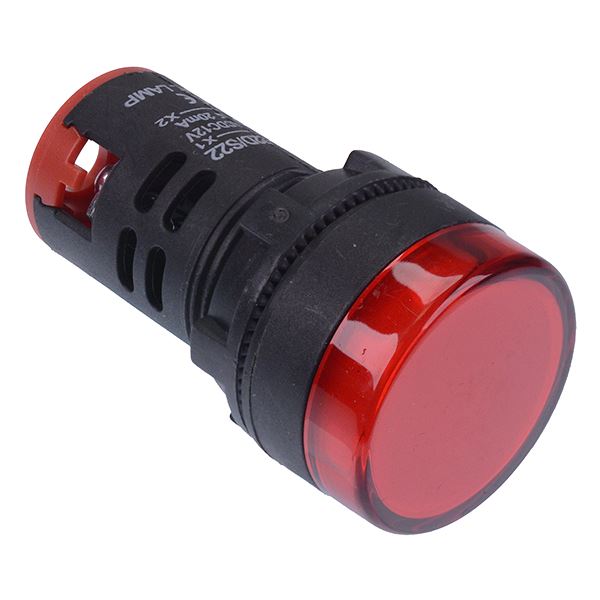 Red 22mm LED Pilot Indicator Light 12V