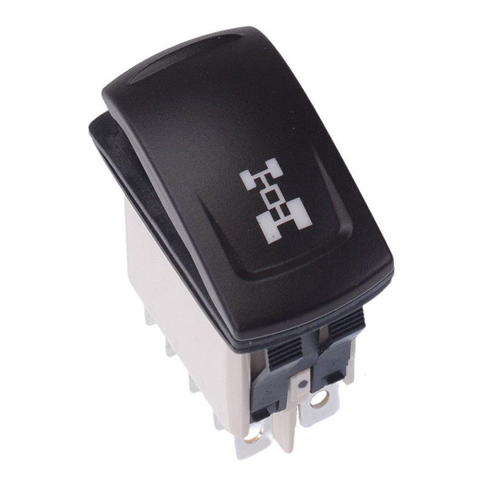 KR46CAKDDG22NXXXX48 Latching Red 12V LED Auto Rocker Switch DPDT IP68 APEM