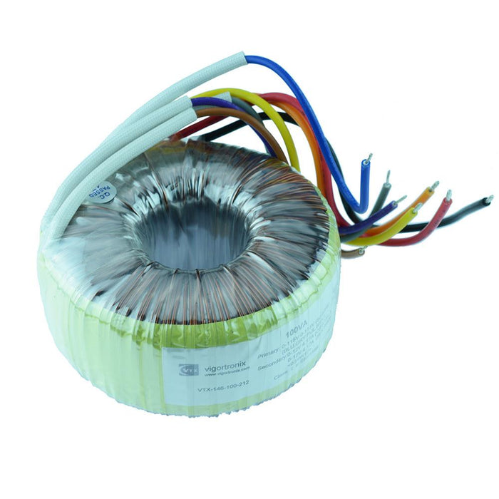 VTX-146-100-224 Toroidal Transformer 100VA 0-24V Vigortronix