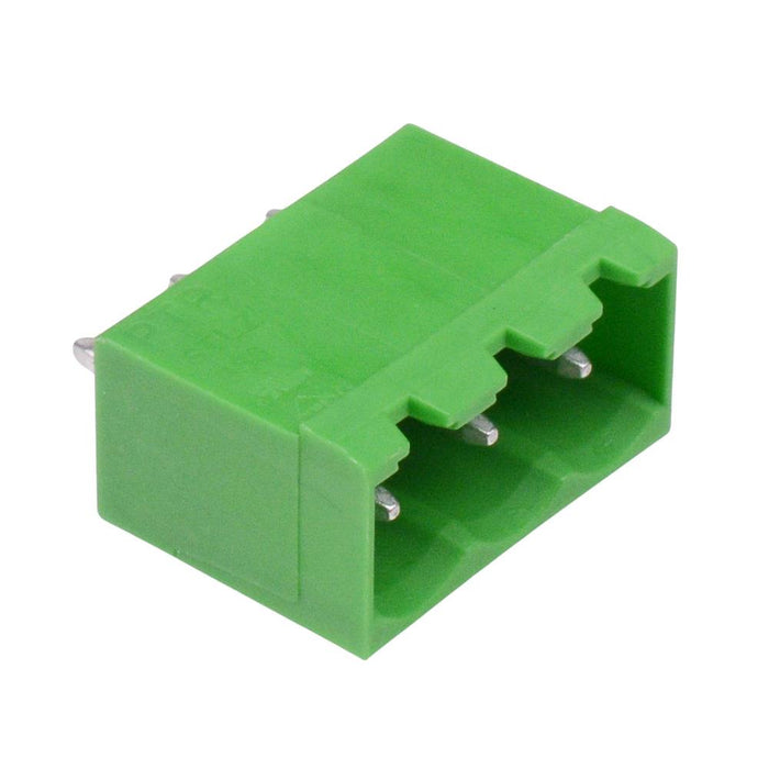 3-Way 5.08mm Vertical PCB Header Closed Ends Green 16A 300V