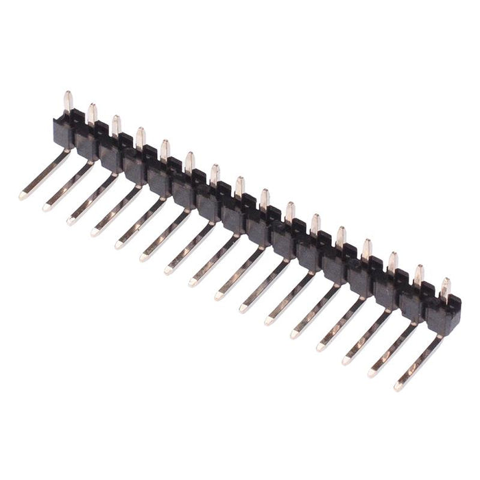 16-Way Right Angle Male Header 2.54mm