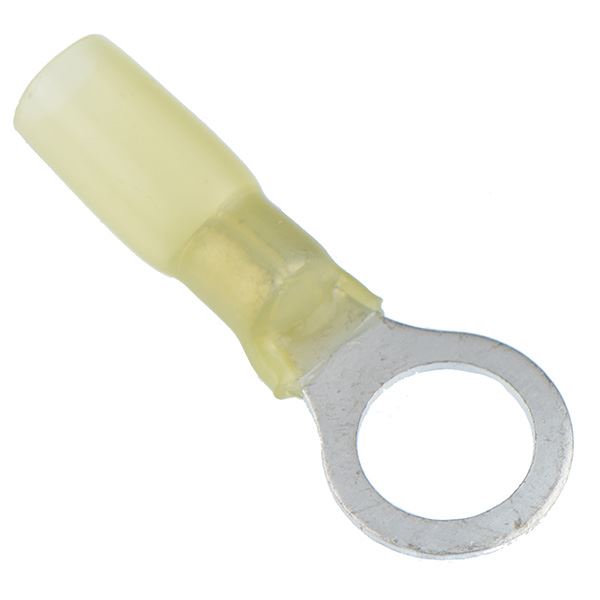 Yellow Heat Shrink 10.5mm Ring Terminal