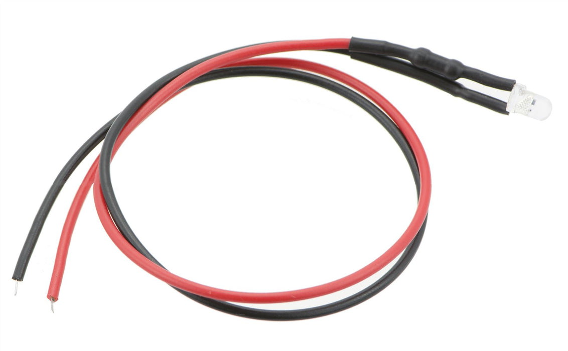 Red & Blue Flashing Prewired 3mm LED
