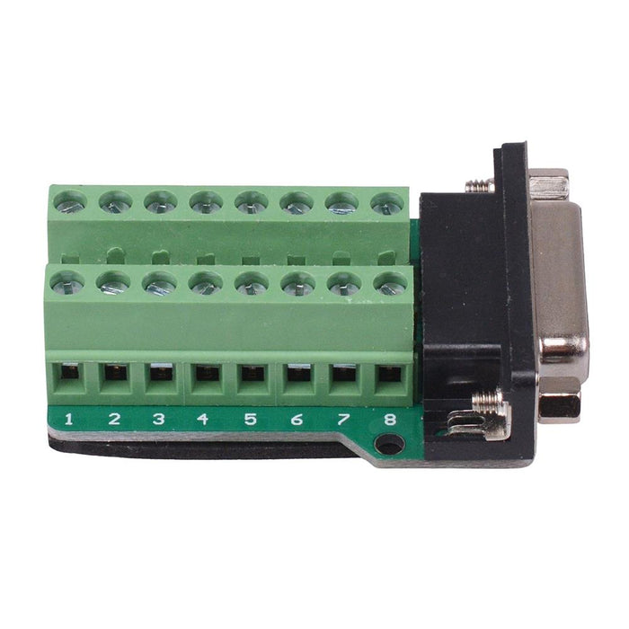 15 Way Female D Sub Connector with Terminal Blocks