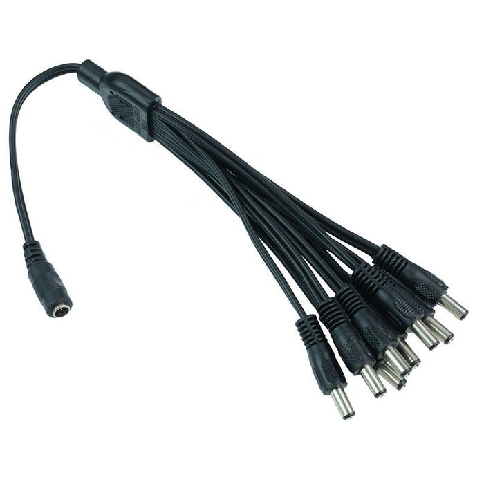 1 to 8 Way 2.1mm DC Splitter Cable Connector