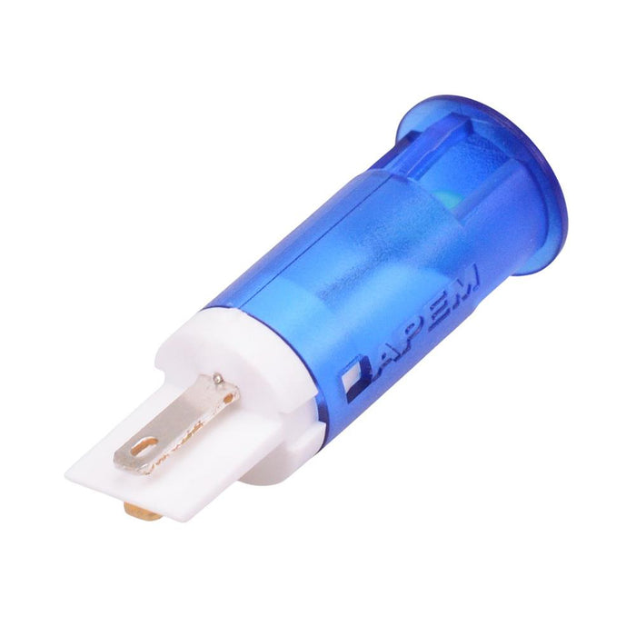 QS121XXB12 Blue 12mm 12VDC Snap-In Panel Indicator APEM