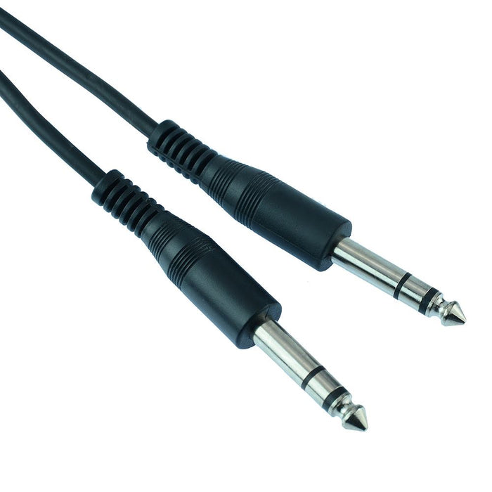 5m 6.35mm Stereo Plug to Plug Audio Cable Lead