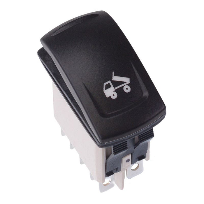 KR45CAKDDG22NXXXX33 Load Tipping Momentary Red 12V LED Auto Rocker Switch DPDT IP68 APEM