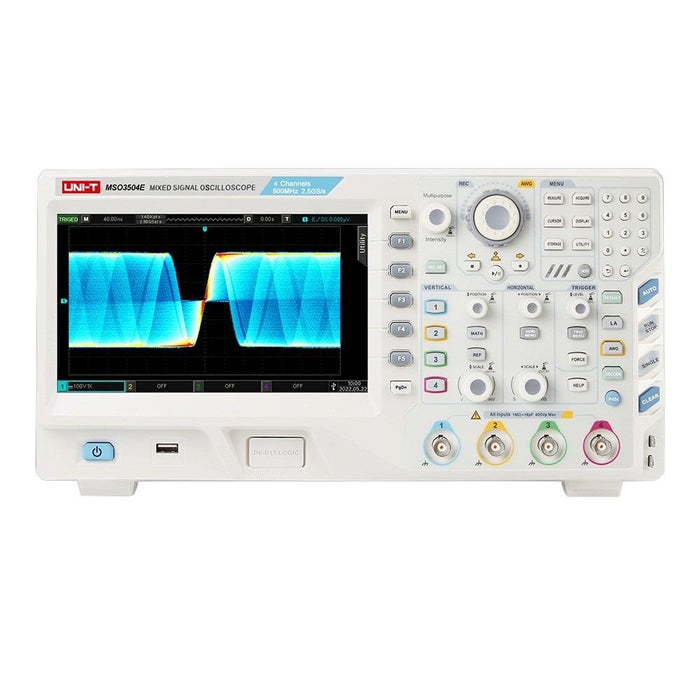 UPO3504E 4 Analog 16 Digital Channel Oscilloscope Touch Screen 500MHz Uni-T