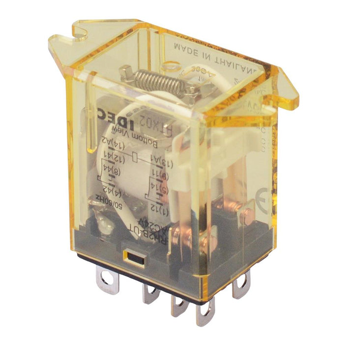 RH2B-UTAC24V 24VAC Plug In Compact Power Relay Top Mounting 10A DPDT IDEC