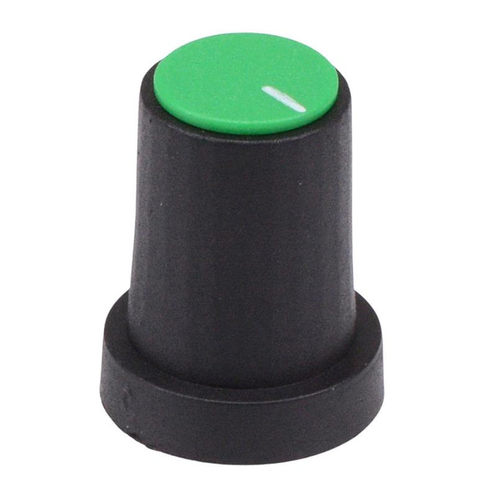 Green 6mm D Shaft Knob 18 x 14mm CLIFF K85