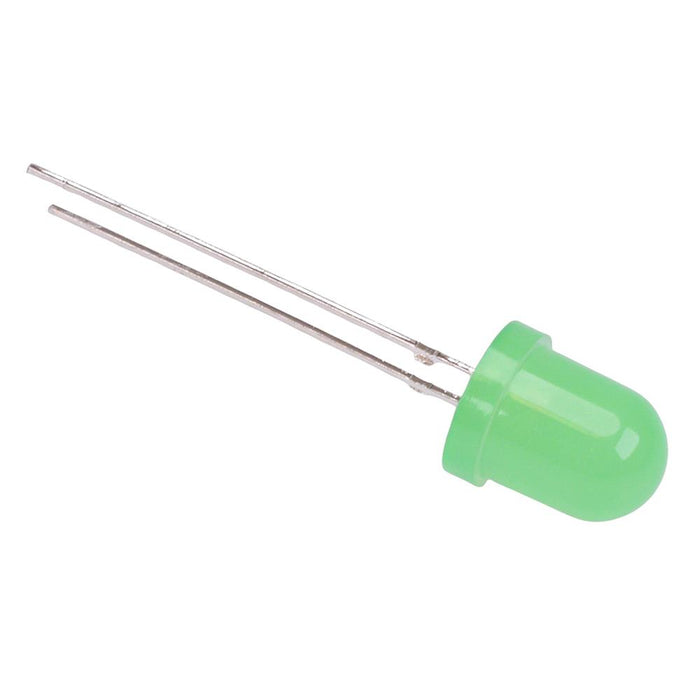 Green 8mm LED Diffused Lens 5000mcd 60°