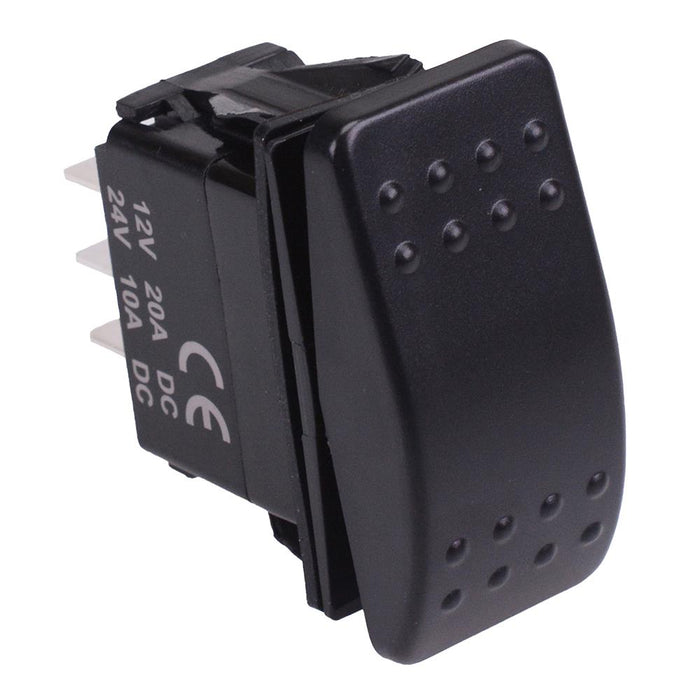 (On)-Off-(On) Momentary Automotive Rocker Switch DPDT 10A 12-24V IP68