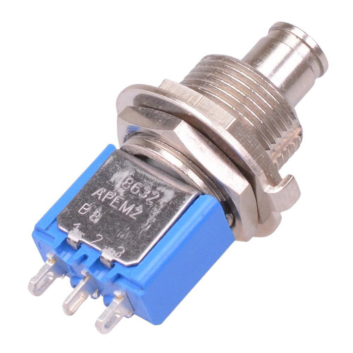 8632A-6X718 APEM On-(On) Momentary Miniature Push Button Switch SPDT 4A 30VDC APEM
