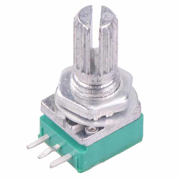 100K Logarithmic 9mm Potentiometer Knurled 6mm Metal Shaft
