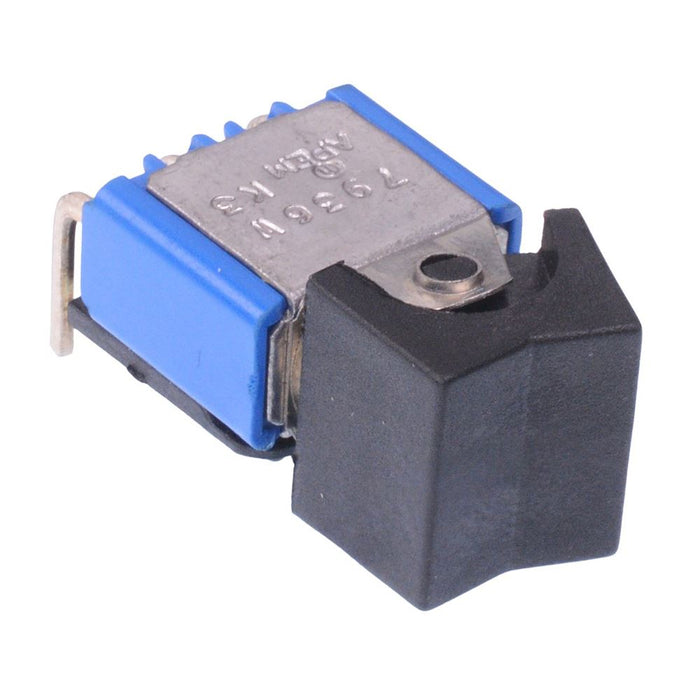 7936WA APEM Black On-On Right Angle PCB Rocker Switch SPDT 4A 30VDC