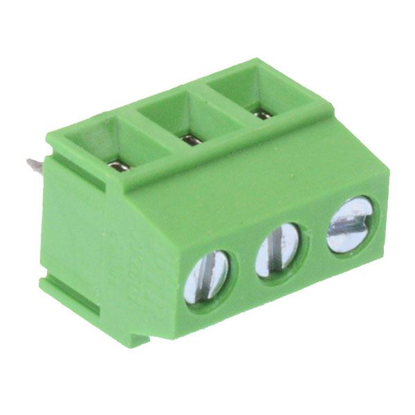 3-Way 3.81mm PCB Terminal Block Green 10A 150V